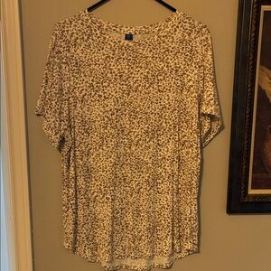 Old Navy Luxe Leopard Print Women's Top L EUC